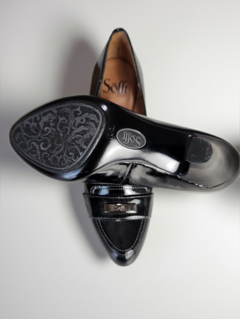 Sofft Black Patent Leather Career Pumps Size 7M - Picture 10 of 11